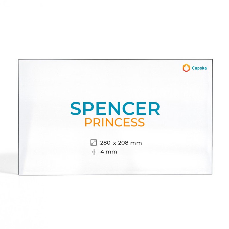 Vitre Spencer PRINCESS - Verre Rectangle pour poêle à bois