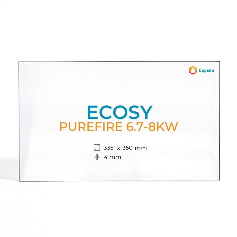 Vitre Ecosy PUREFIRE 6.7-8KW - Verre Rectangle pour poêle à bois