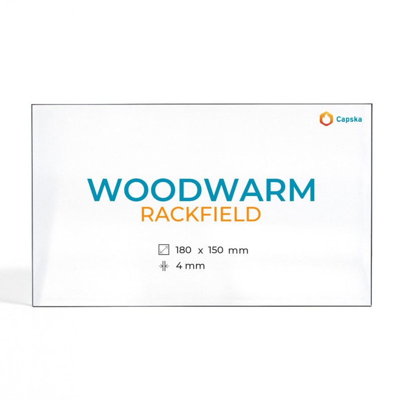 Woodwarm RACKFIELD Glass - Rectangular Panel for Wood Burning Stove
