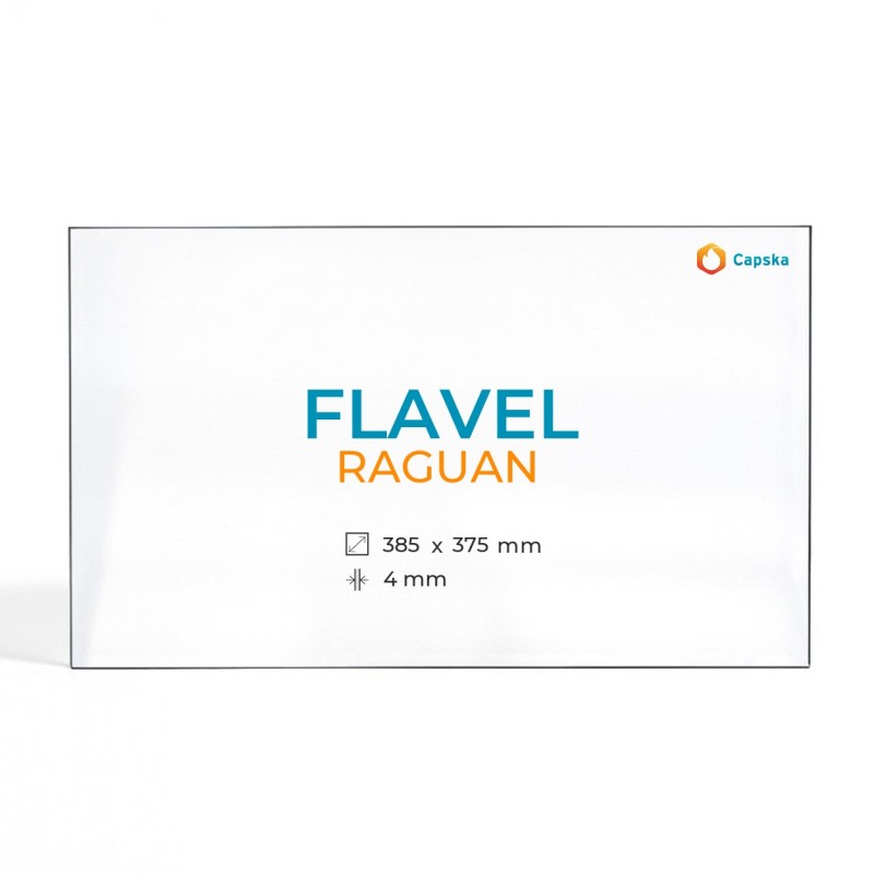 Vitre Flavel RAGUAN - Verre Rectangle pour poêle à bois