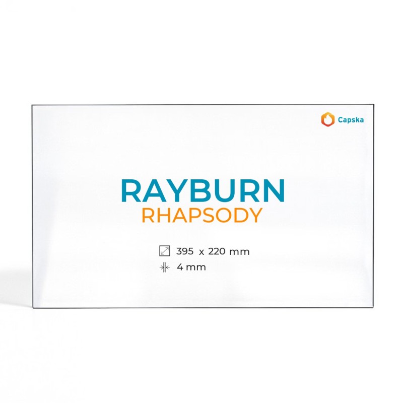 Rayburn RHAPSODY Glas - Rechteck Kaminglas für Kaminofen
