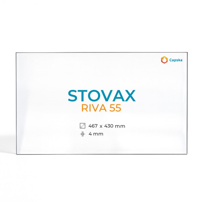 Stovax RIVA 55 Glass Panel - Rectangular Wood Burning Stove