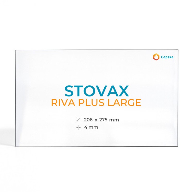 Stovax Riva Plus Large Glass Panel - Wood Burning Stove Replacement