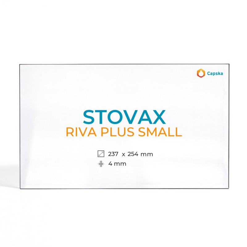 Stovax RIVA PLUS SMALL Glass Panel - Wood Burning Stove Replacement