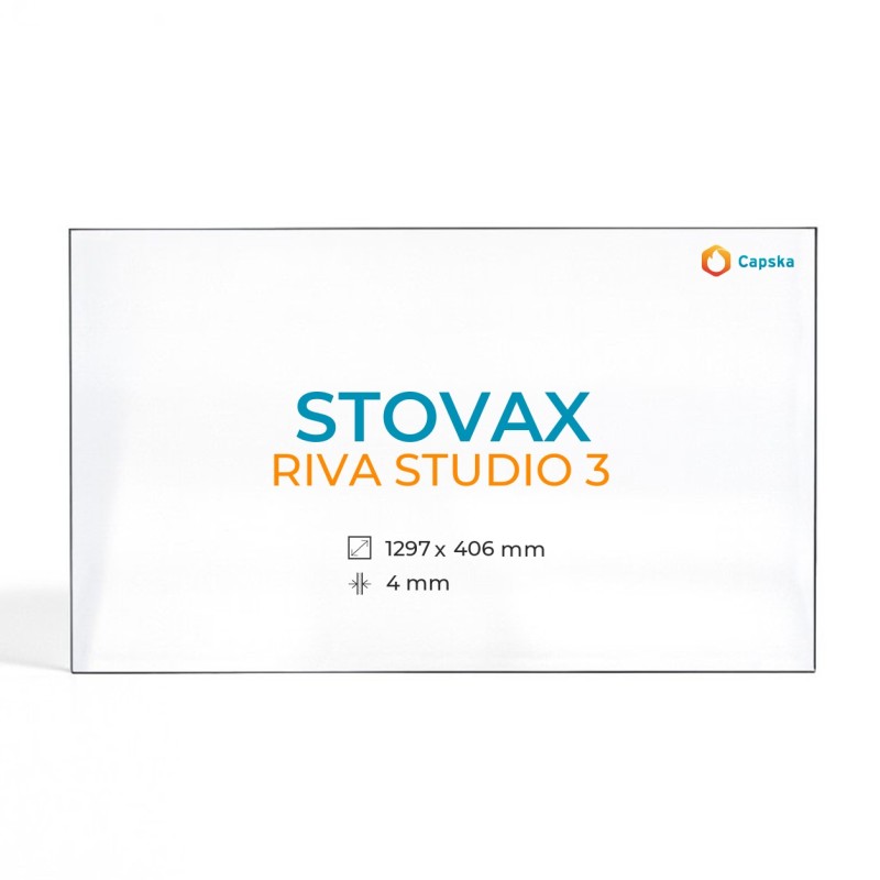 Vitre Stovax RIVA STUDIO 3 - Verre Rectangle pour poêle à bois