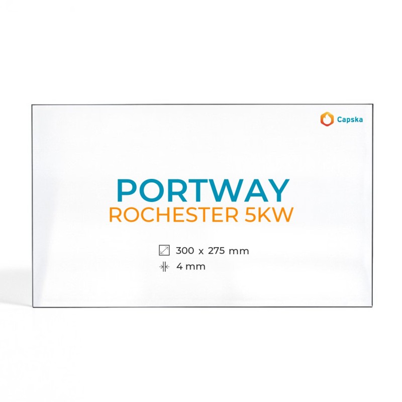Vetro Portway ROCHESTER 5KW - Vetro Rettangolo per stufa a legna