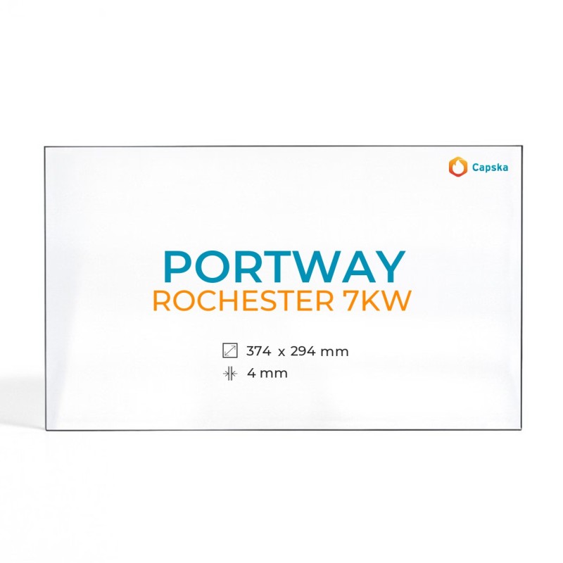 Vitre Portway ROCHESTER 7KW - Verre Rectangle pour poêle à bois