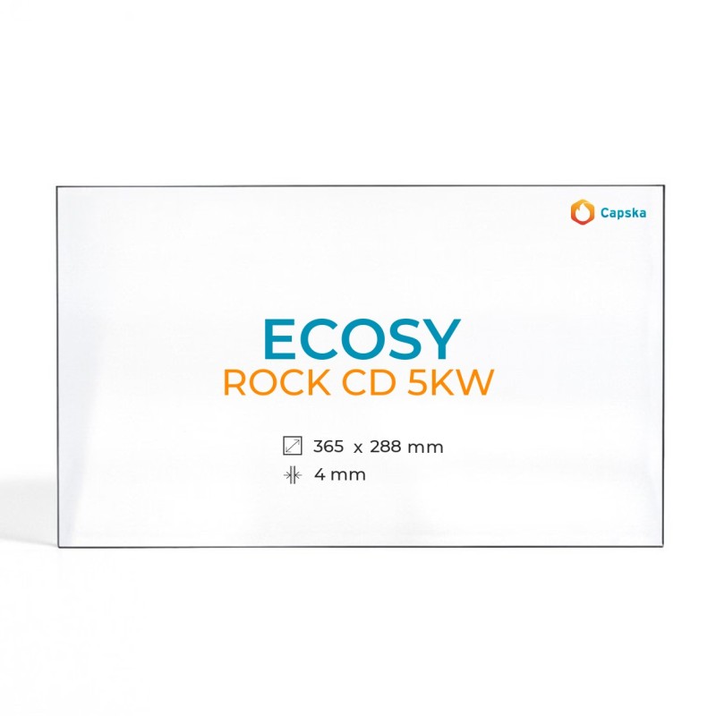 Vitre Ecosy ROCK CD 5KW - Verre Rectangle pour poêle à bois