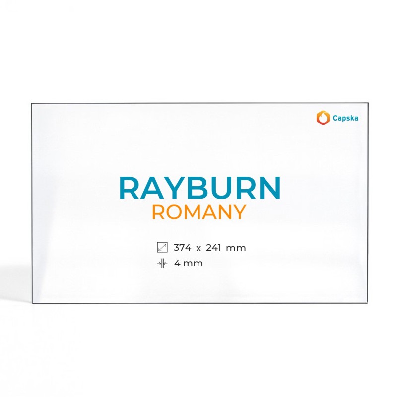 Rayburn ROMANY Glas - Rechteck Kaminglas für Kaminofen
