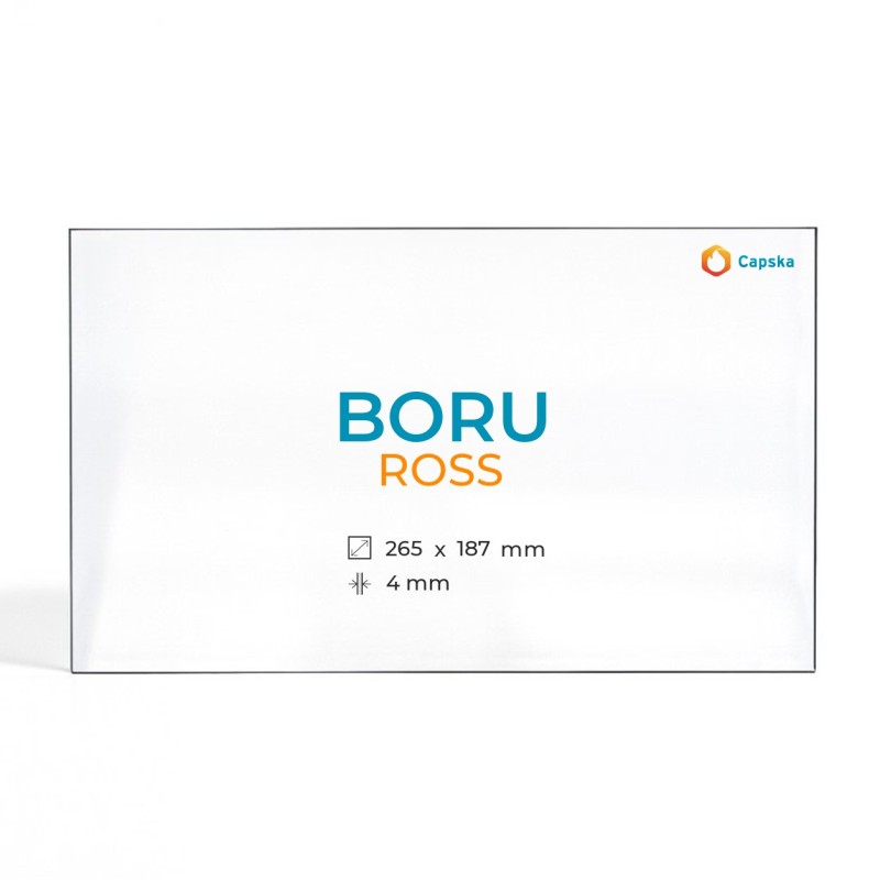 Vitre Boru ROSS - Verre Rectangle pour poêle à bois