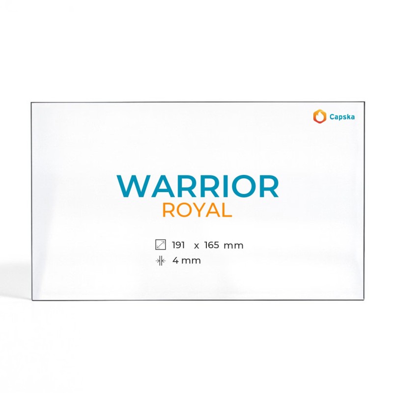 Vitre Warrior ROYAL - Verre Rectangle pour poêle à bois