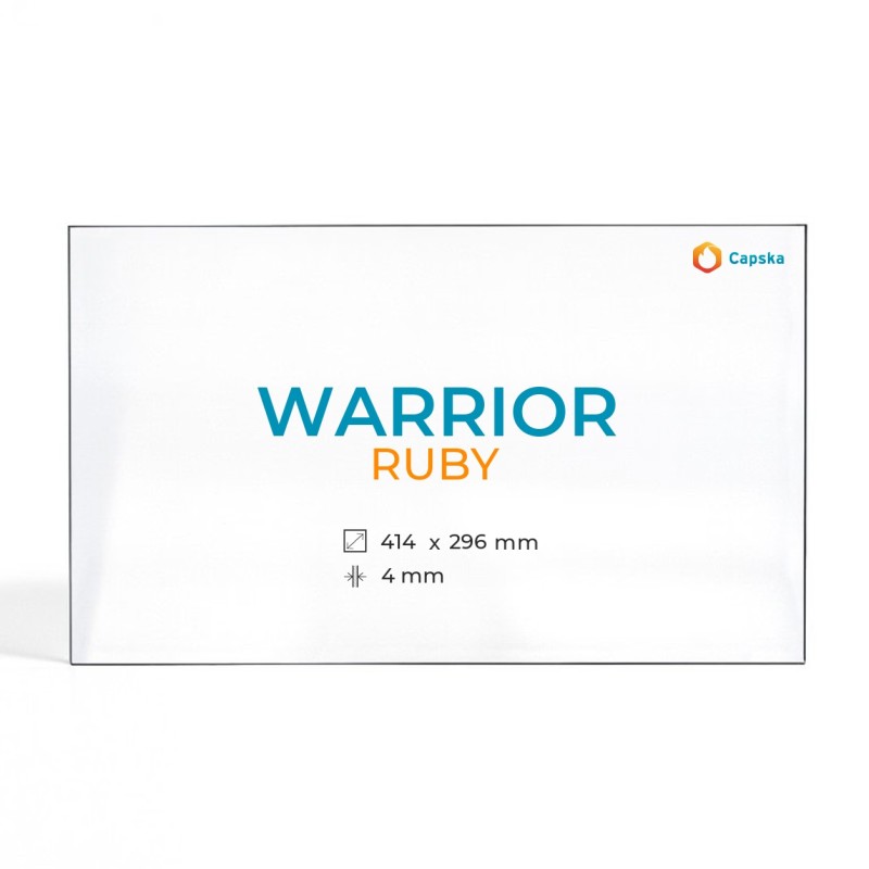 Warrior RUBY Glass - High-Quality Panel for Wood Burning Stove