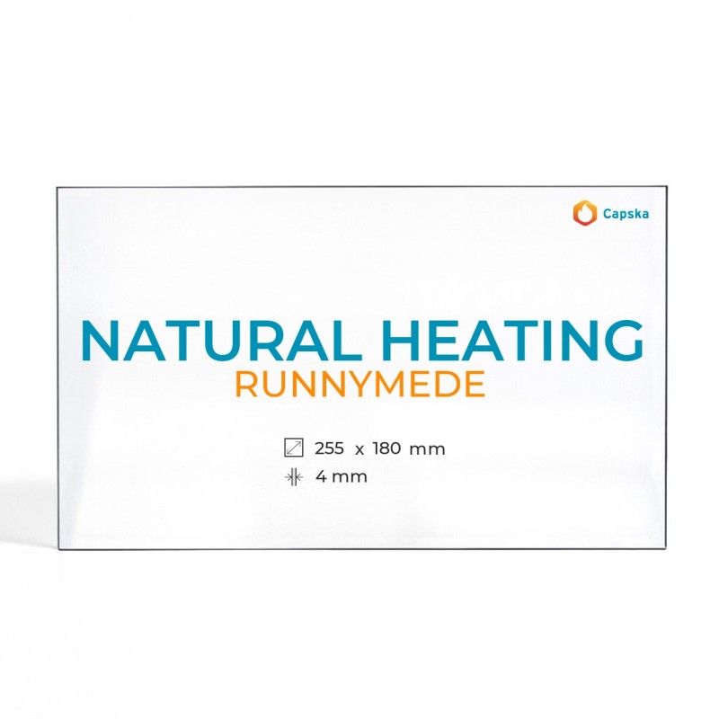 Vitre Natural Heating RUNNYMEDE pour poêle à bois - Verre Rectangle