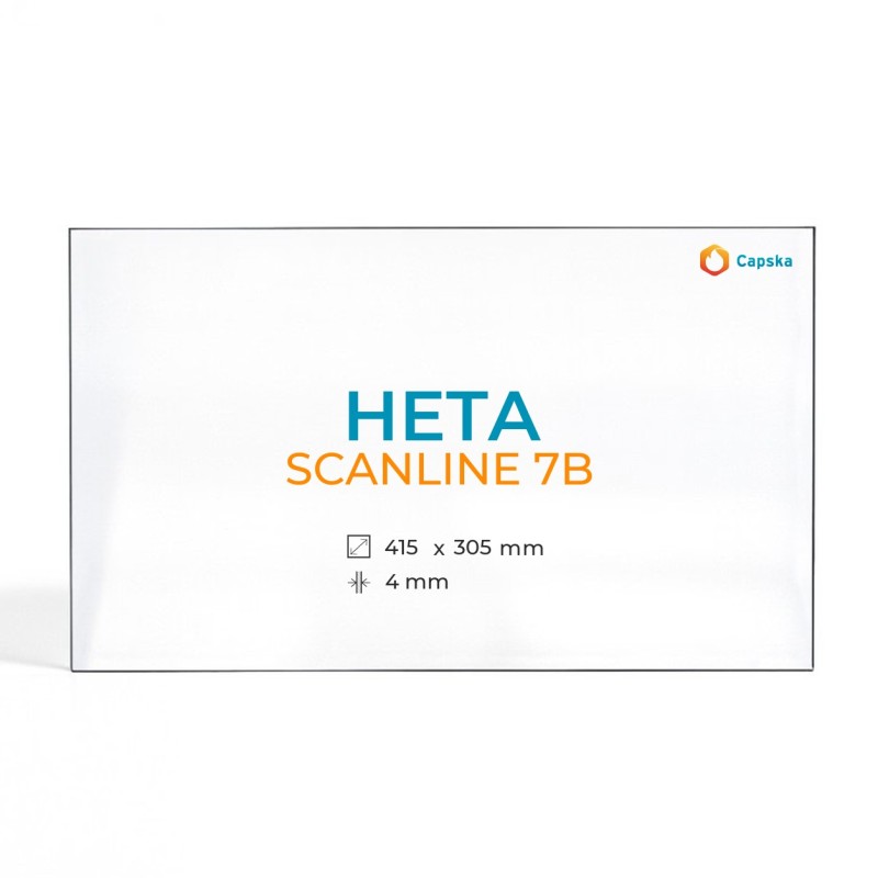 HETA SCANLINE 7B Glass Panel for Wood Burning Stove