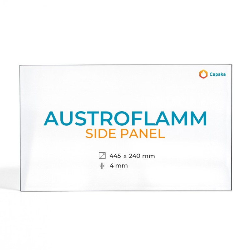 Vetro Austroflamm SIDE PANEL - Vetro Rettangolo per stufa a legna
