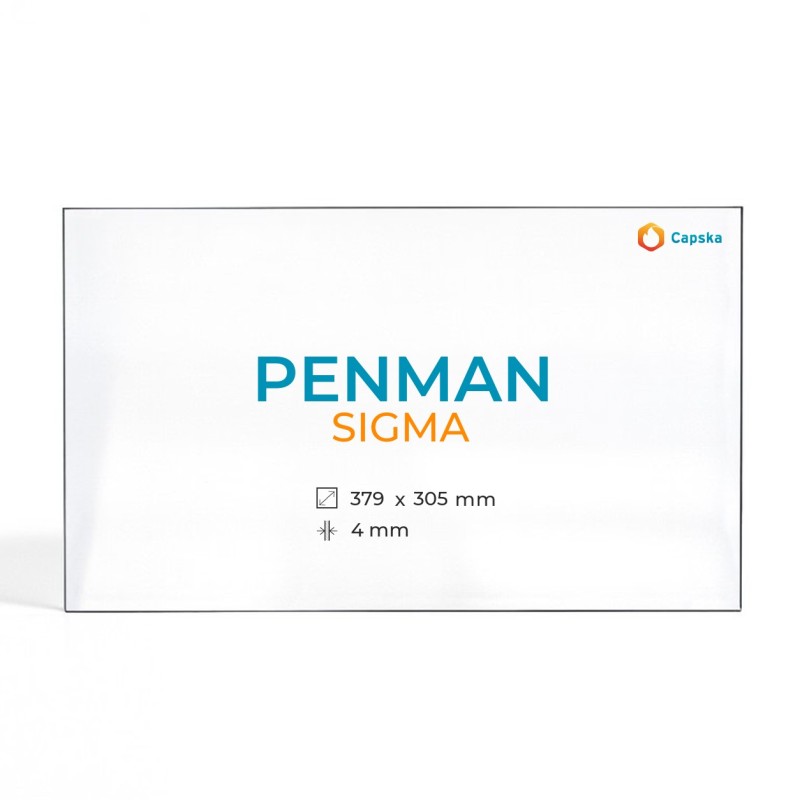 Vitre Penman SIGMA - Verre Rectangle pour poêle à bois