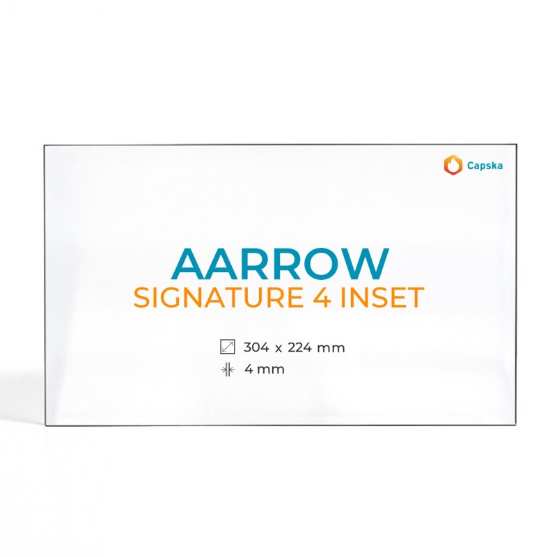 Vitre Aarrow SIGNATURE 4 INSET - Verre Rectangle pour poêle à bois