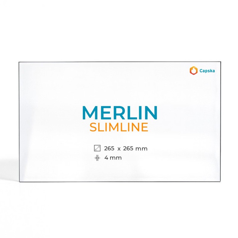 Vetro Merlin SLIMLINE - Vetro Rettangolo per stufa a legna