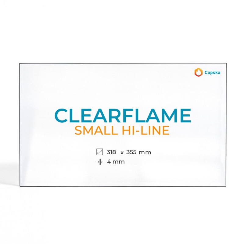 Vetro Clearflame SMALL HI-LINE per stufa a legna