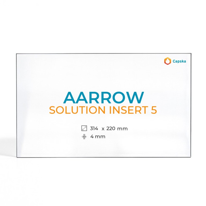 Vetro Aarrow SOLUTION INSERT 5 - Vetro Rettangolo per stufa a legna