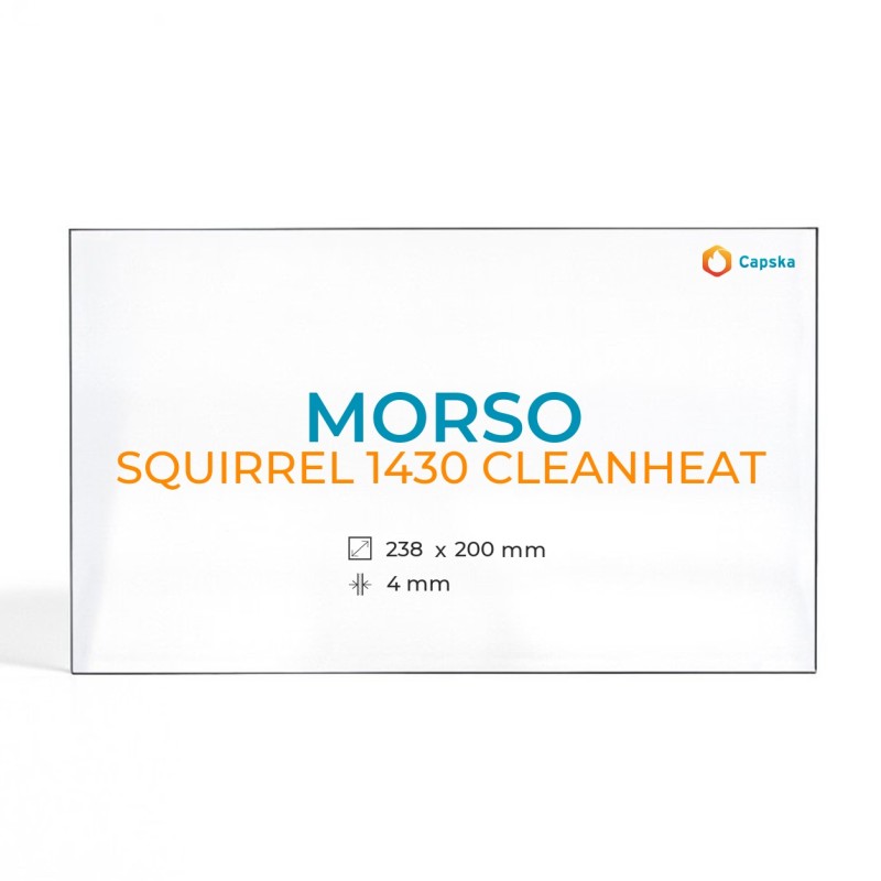 Morso SQUIRREL 1430 CLEANHEAT Glass - Rectangular Panel