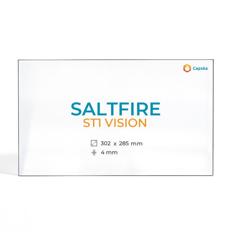 Saltfire ST1 VISION Glass Panel for Wood Burning Stove