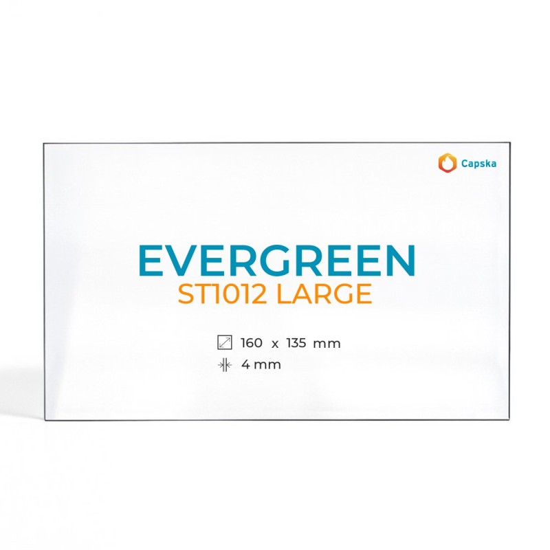Vitre Evergreen ST1012 LARGE - Verre Rectangle pour poêle à bois