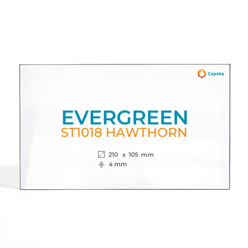 Evergreen ST1018 HAWTHORN Glass - Rectangular Panel for Wood Burning Stove