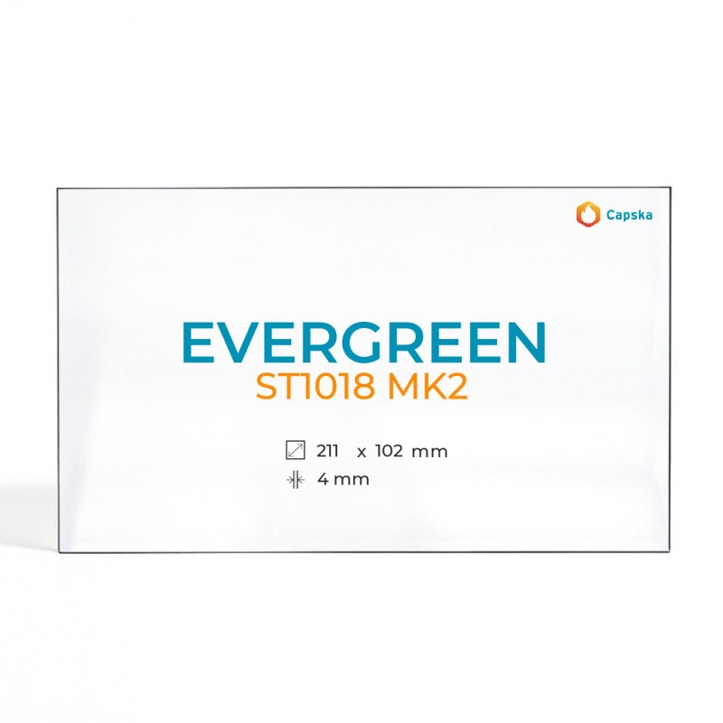 Vitre Evergreen ST1018 MK2 - Verre Rectangle pour poêle à bois