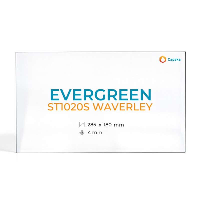 Vitre Evergreen ST1020S WAVERLEY - Verre Rectangle pour poêle à bois