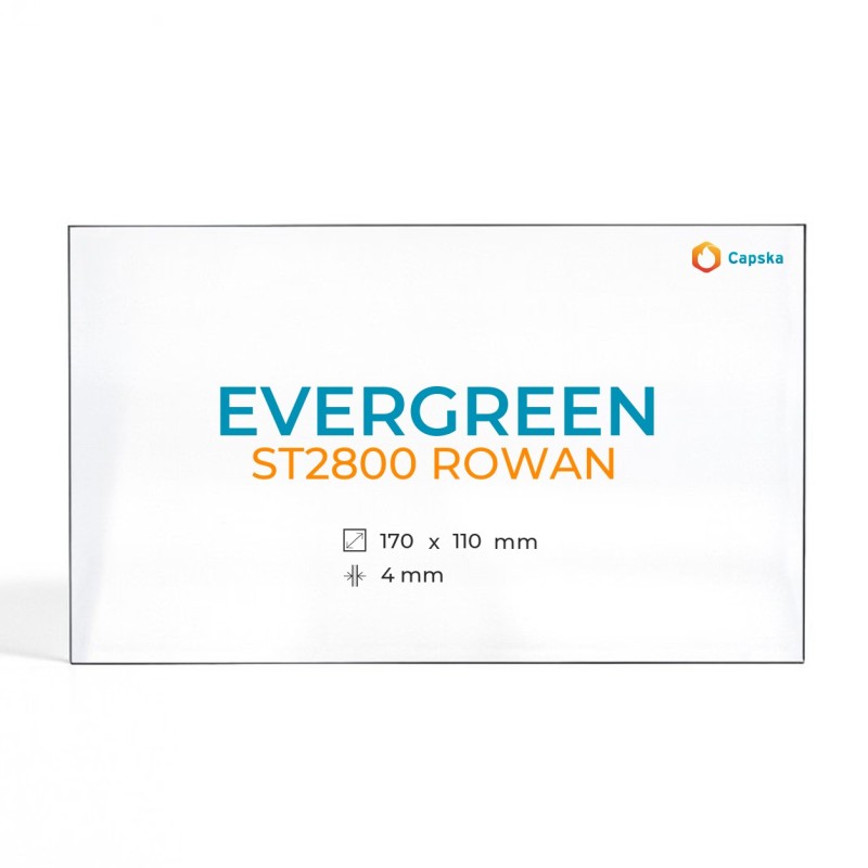 Evergreen ST2800 ROWAN Glass - Rectangular Panel for Wood Burning Stove