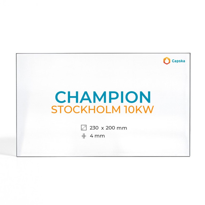 Champion STOCKHOLM 10KW Glass - Rectangular Panel