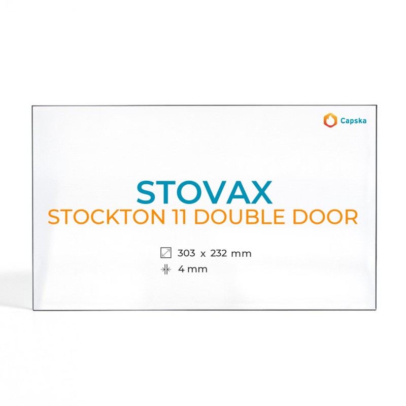 Vetro Stovax STOCKTON 11 DOUBLE DOOR - Vetro Rettangolo per stufa a legna