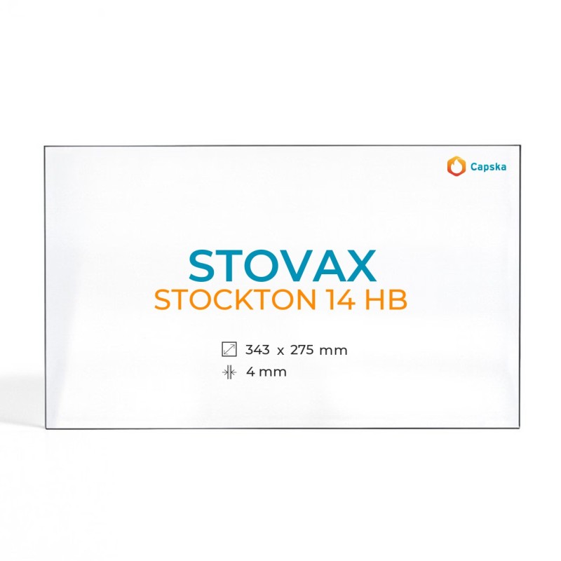 Vitre Stovax STOCKTON 14 HB - Verre Rectangle pour poêle à bois