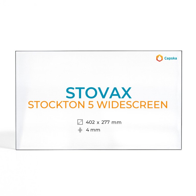 Stovax STOCKTON 5 WIDESCREEN Glass Panel - Rectangular Wood Burning Stove