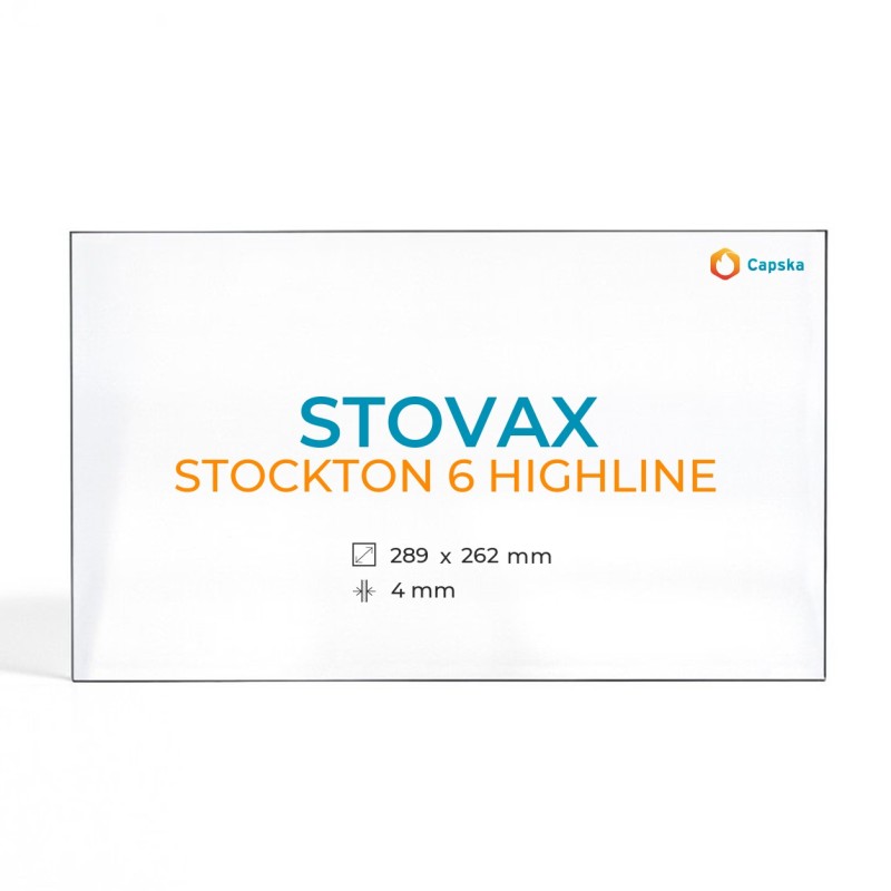 Stovax STOCKTON 6 HIGHLINE Glass Panel for Wood Burning Stove