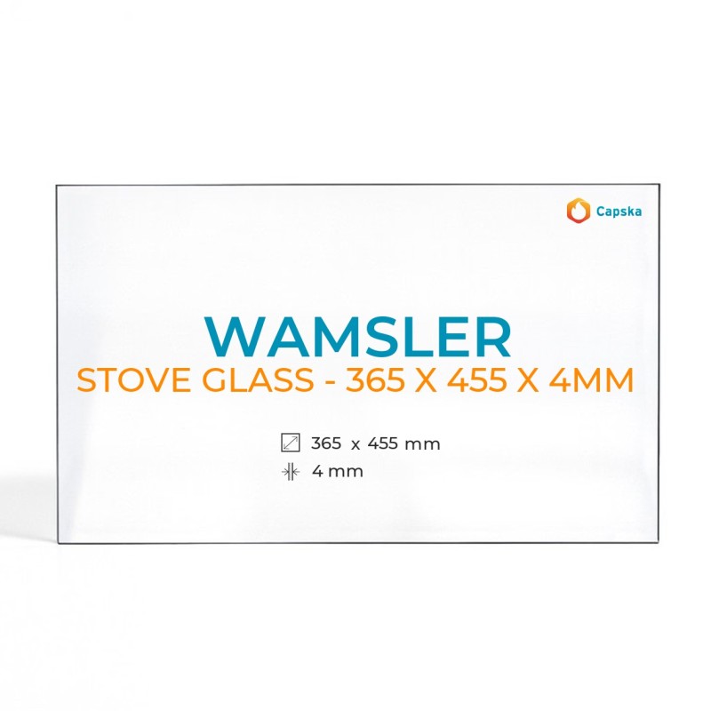 Wamsler Stove Glass - Rectangular Panel for Wood Burning Stove
