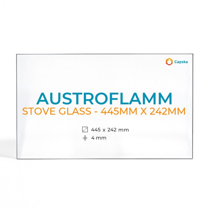 Vetro Austroflamm STOVE GLASS - 445MM X 242MM
