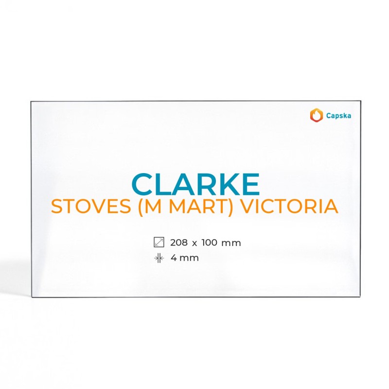 Vitre Clarke STOVES (M MART) VICTORIA - Verre Rectangle pour poêle à bois