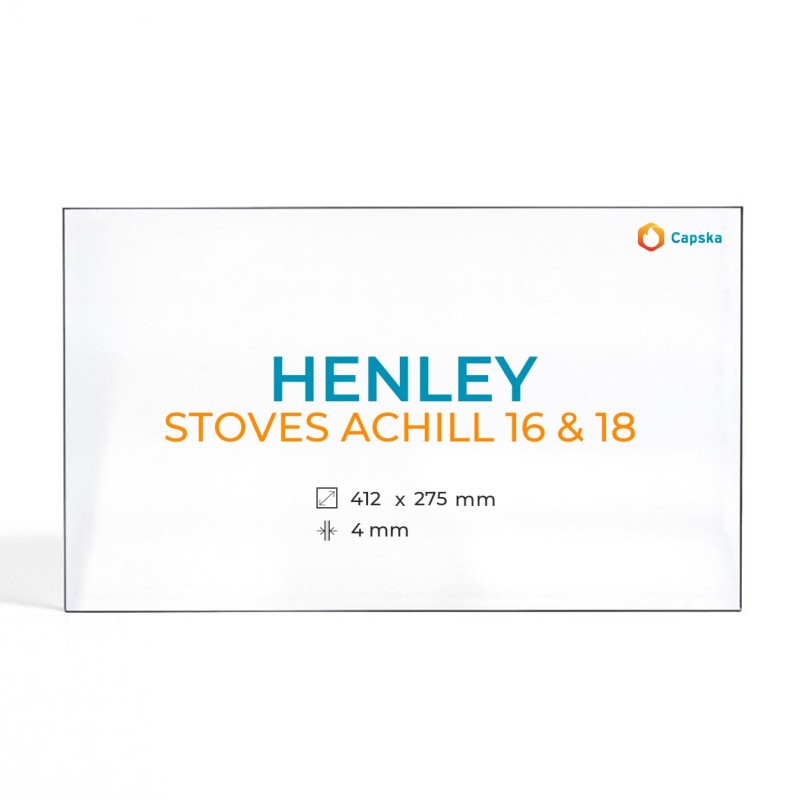 Vetro Henley STOVES ACHILL 16 & 18 - Vetro Rettangolo per stufa a legna