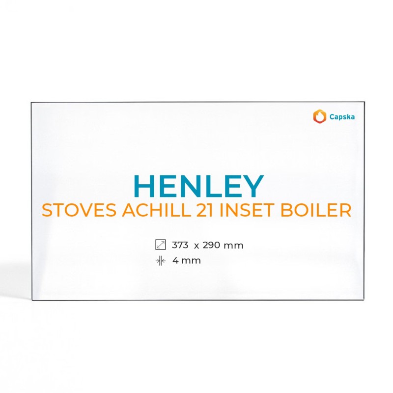 Henley ACHILL 21 INSET BOILER Glass Panel for Wood Burning Stove