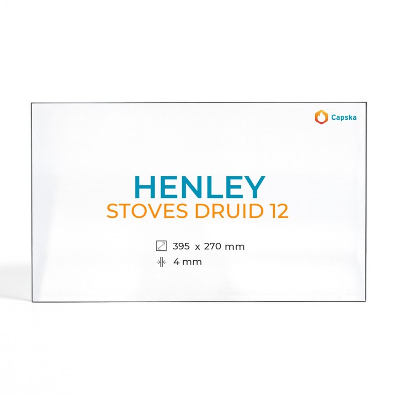Vitre Henley STOVES DRUID 12 - Verre Rectangle pour poêle à bois