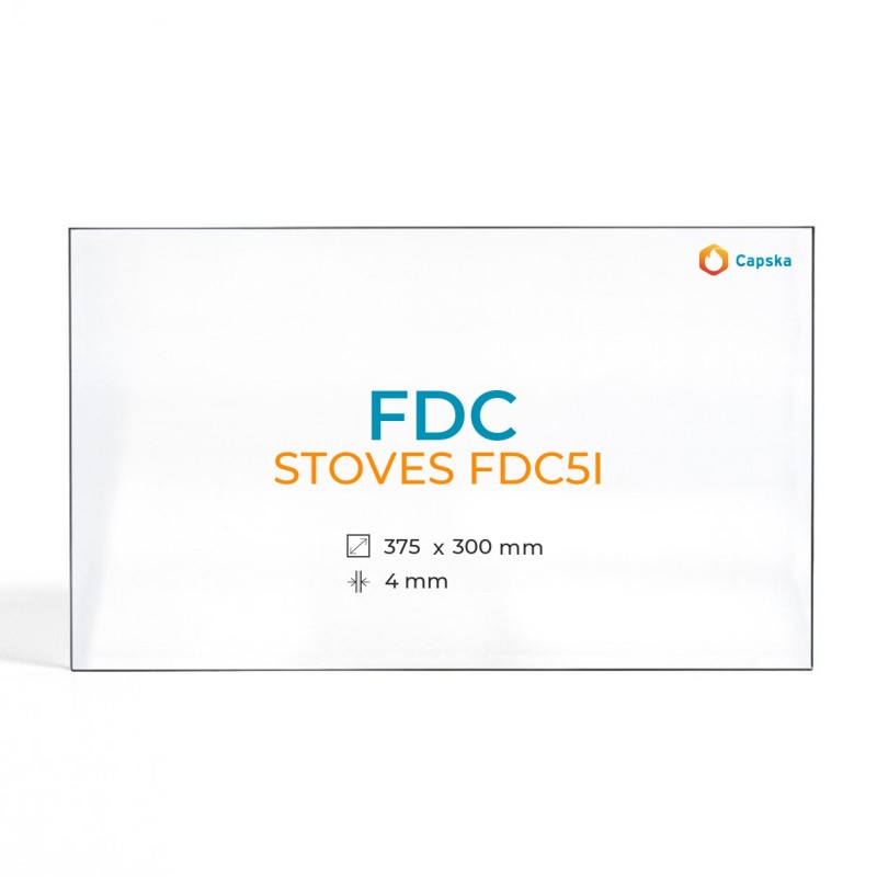 Vitre Fdc STOVES FDC5I - Verre Rectangle pour poêle à bois