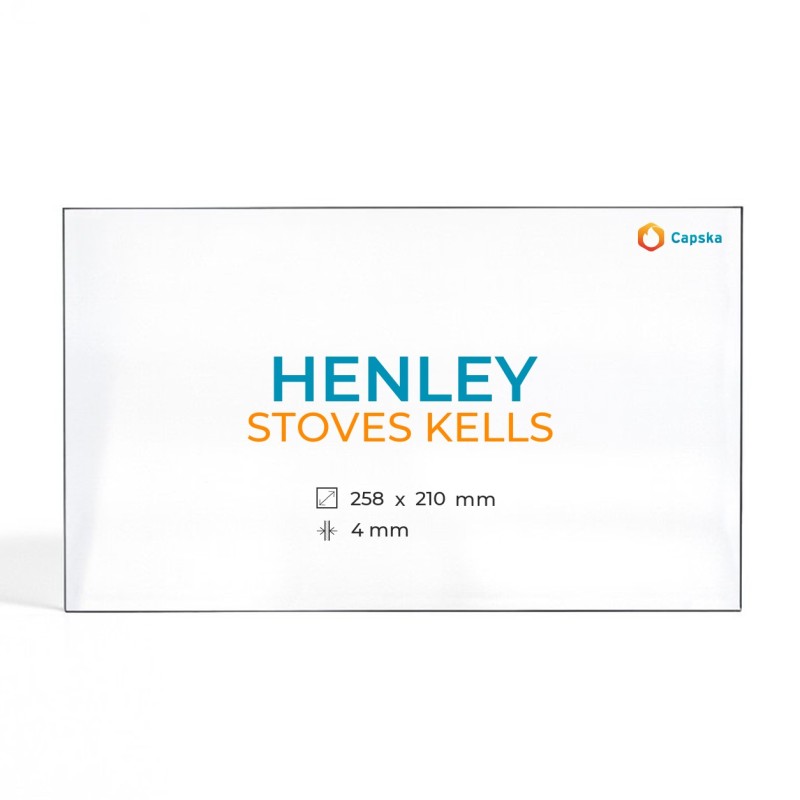 Henley STOVES KELLS Glass Panel - Rectangular for Wood Burning Stove