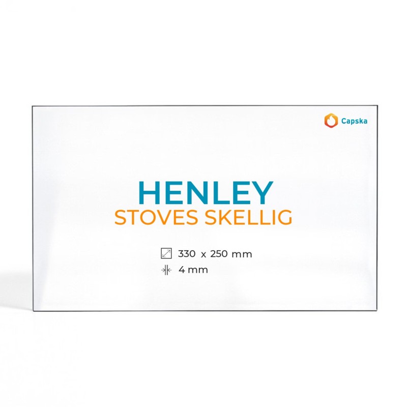 Henley STOVES SKELLIG Glas - Rechteck Kaminglas für Kaminofen