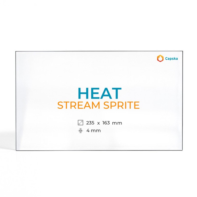 Heat STREAM SPRITE Glas - Rechteck Kaminglas für Kaminofen