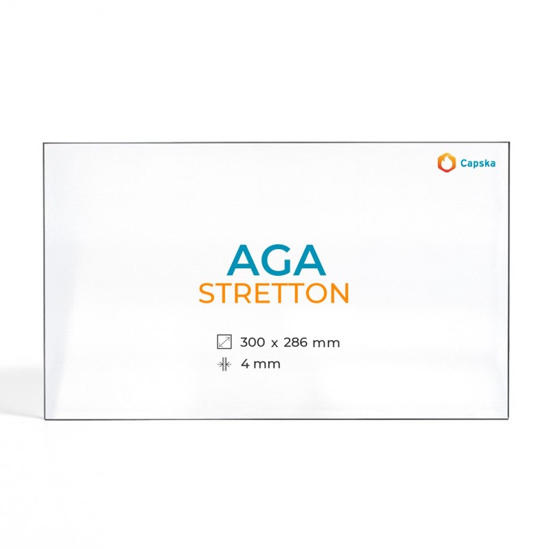 Aga STRETTON Glass - Rectangular Panel for Wood Burning Stove