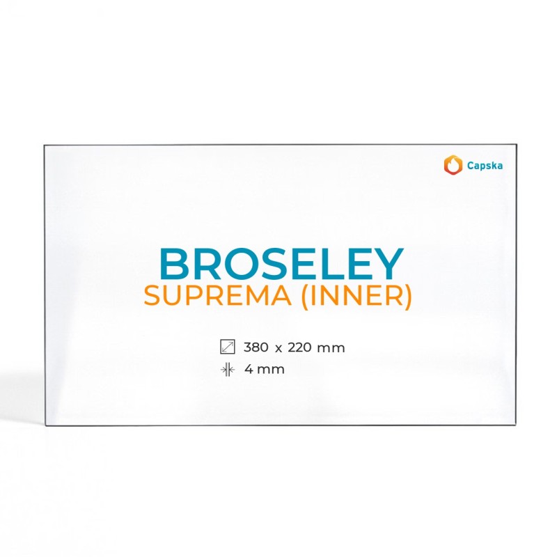 Vetro Broseley SUPREMA (INNER) - Vetro Rettangolo per stufa a legna