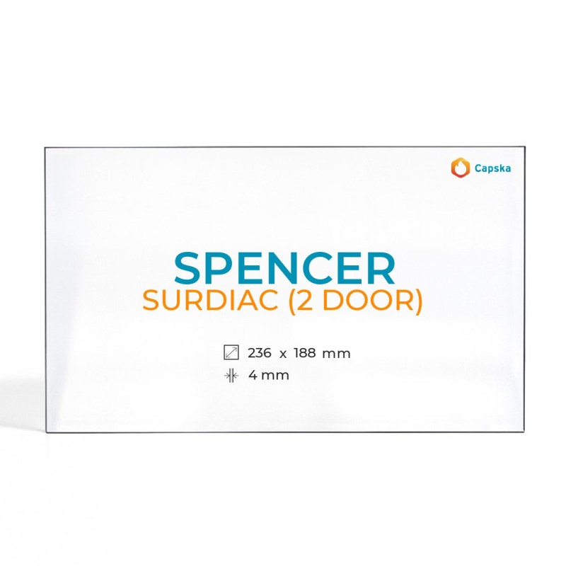 Vitre Spencer SURDIAC (2 DOOR) - Verre Rectangle pour poêle à bois