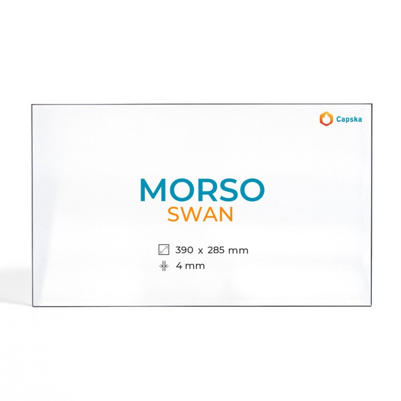 Vitre Morso SWAN - Verre Rectangle pour poêle à bois